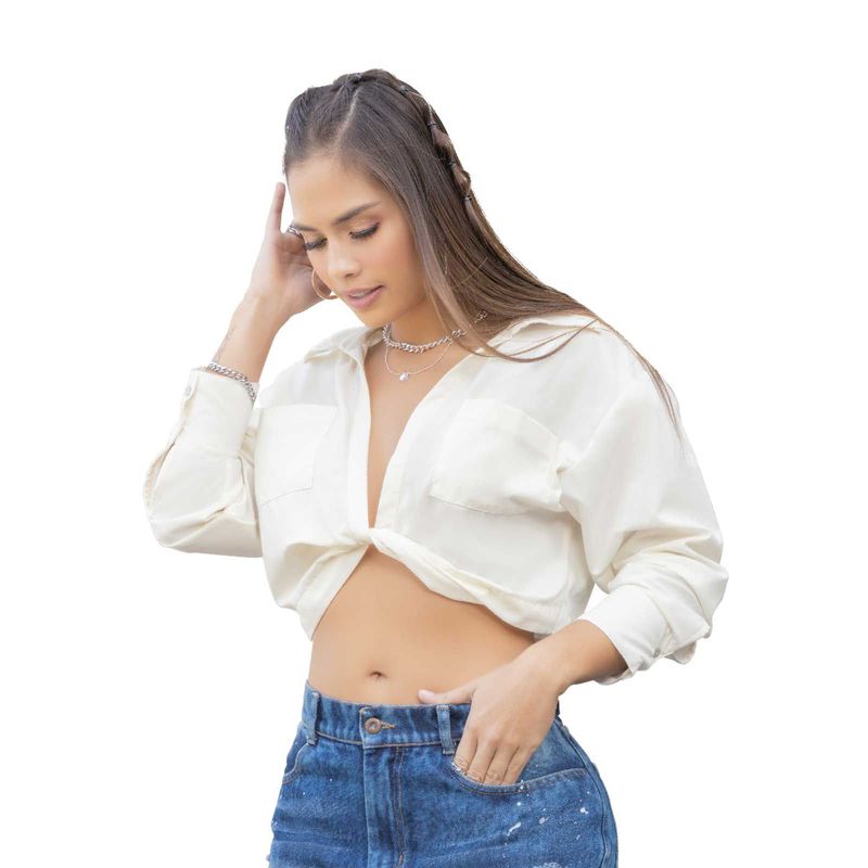 ATYPICAL - Camisa Mujer Marfil Atypical 5524