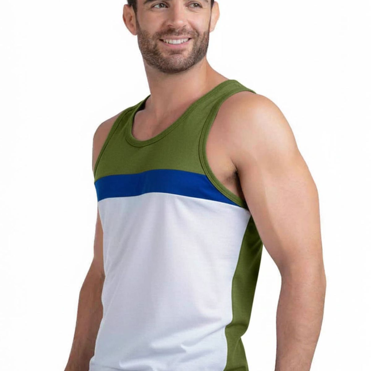 MARKETING PERSONAL - Camisilla Masculino Verde Militar Mp 96536