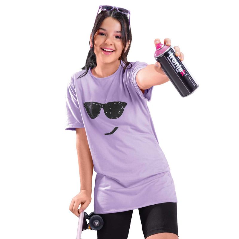 MARKETING PERSONAL - Camiseta Infantil Femenino Lila Mp 89003