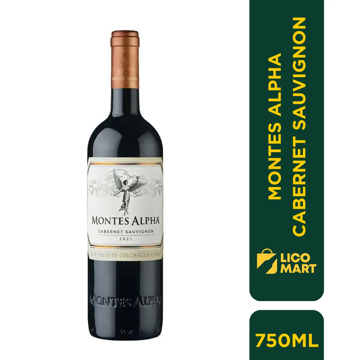 GENERICO - VINO TINTO MONTES ALPHA CABERNET SAUVIGNON 2021 CHILE