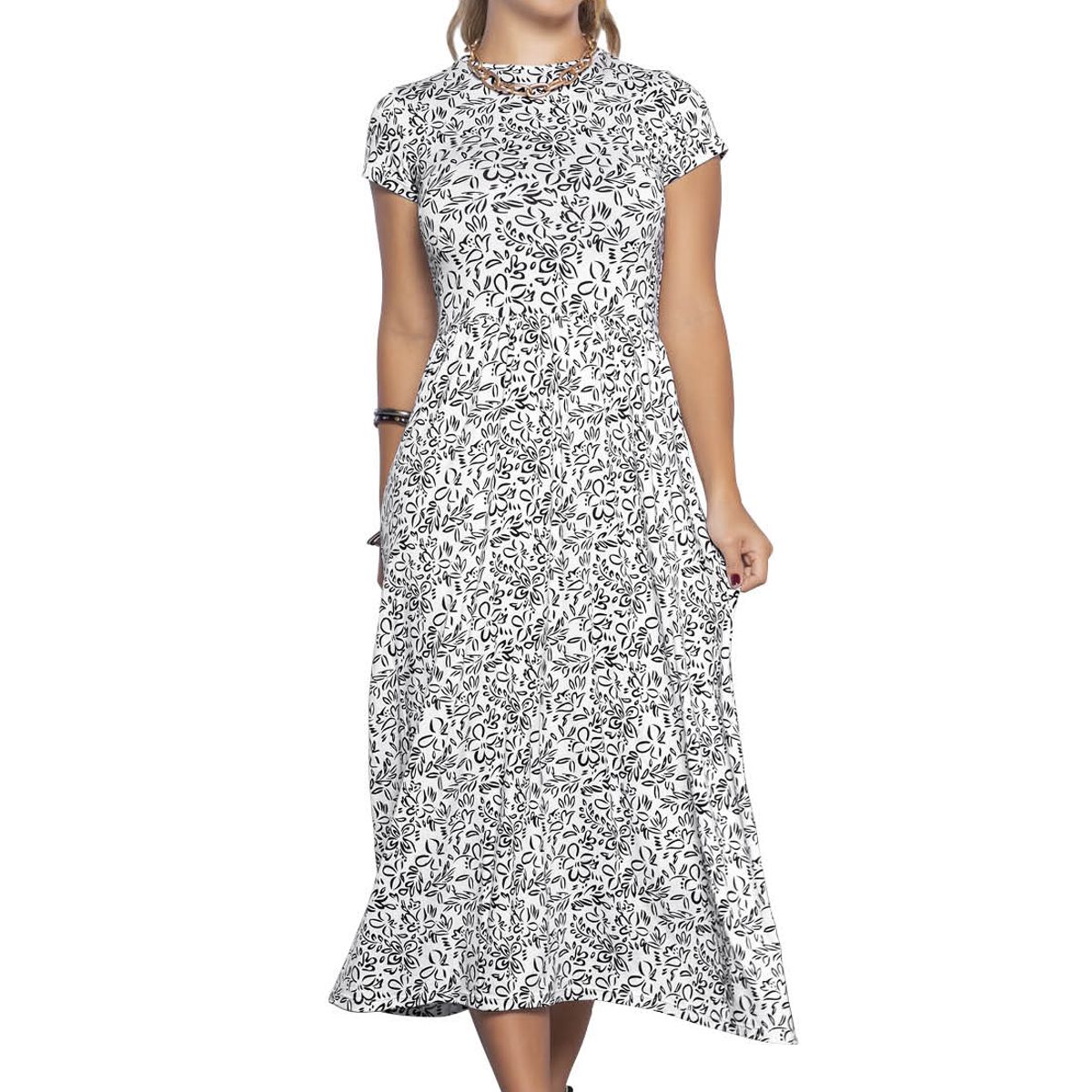 MARKETING PERSONAL - Vestido Largo Mujer Estampado Mp 9489