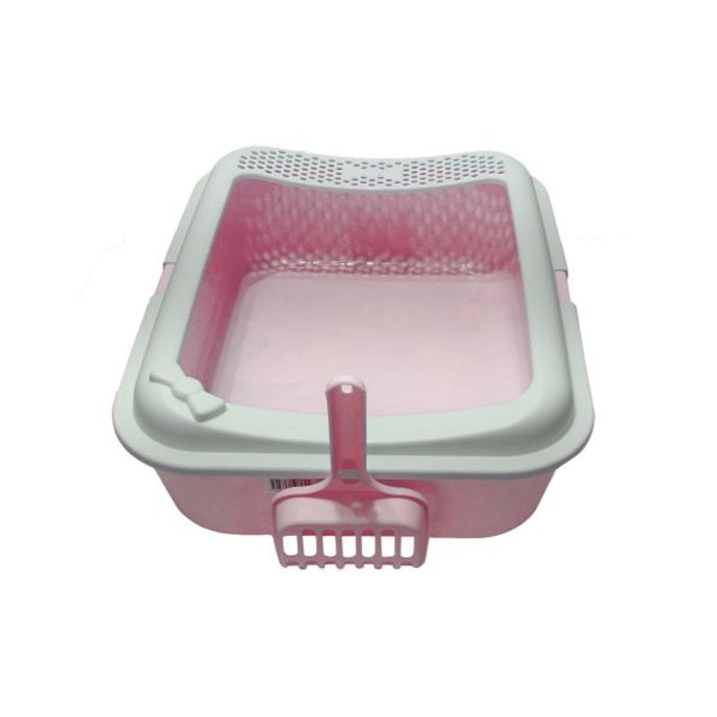 GENERICO - Arenero para gato sencilla con pala  Rosado