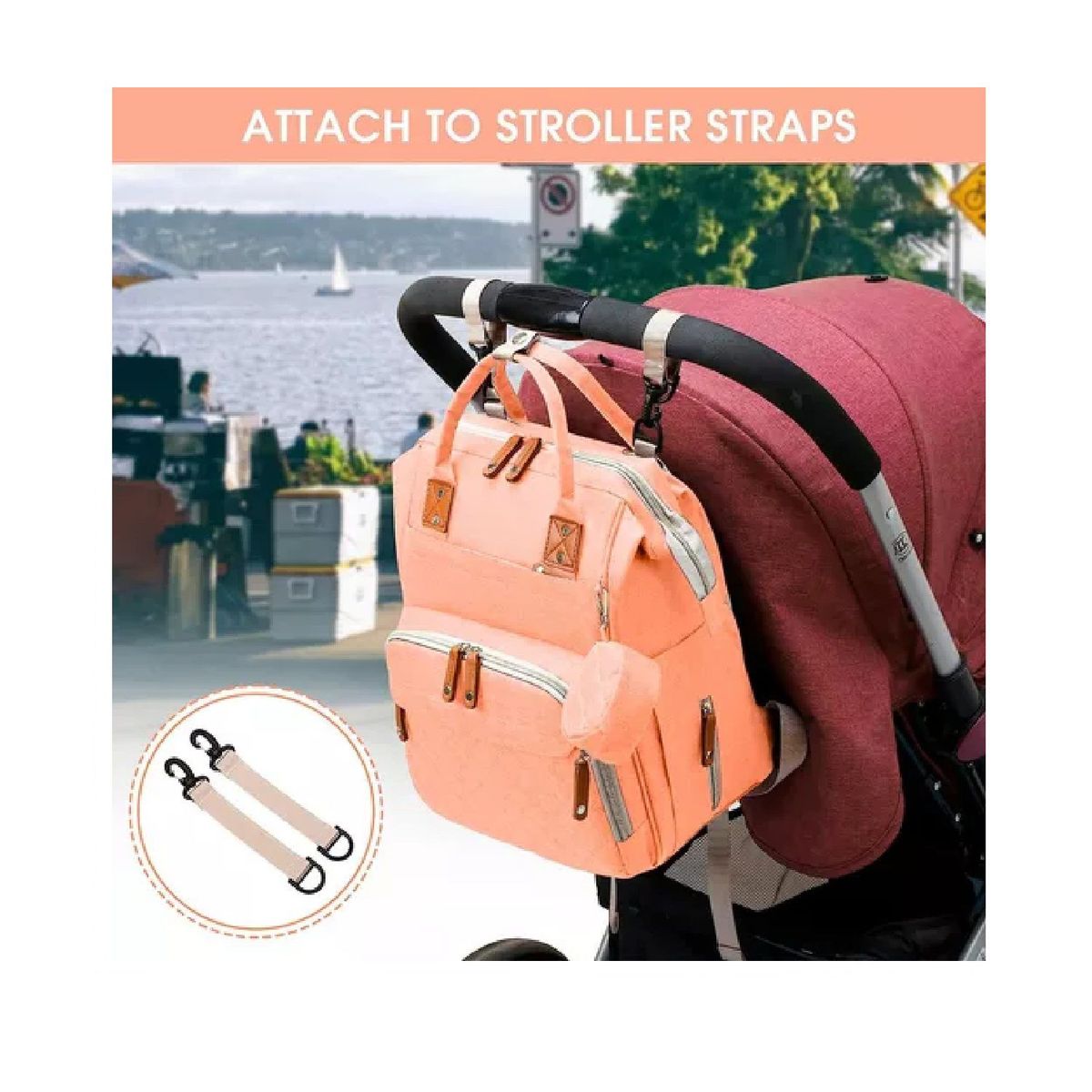 MUNDO BEBE - Pañalera Mochila Bolso Morral Para Bebé