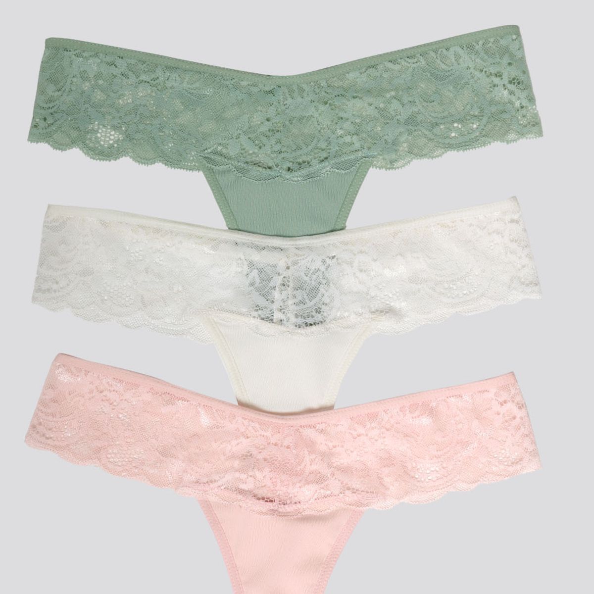 FORMAS INTIMAS - Brasilera Paq X3 Mujer Verde Oliva/Marfil/Rosa FI 34542