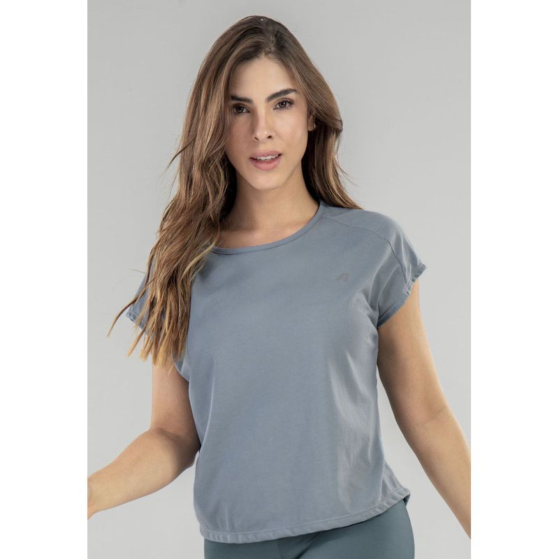FORMAS INTIMAS - Camiseta Mujer Azul Acero FI 16981