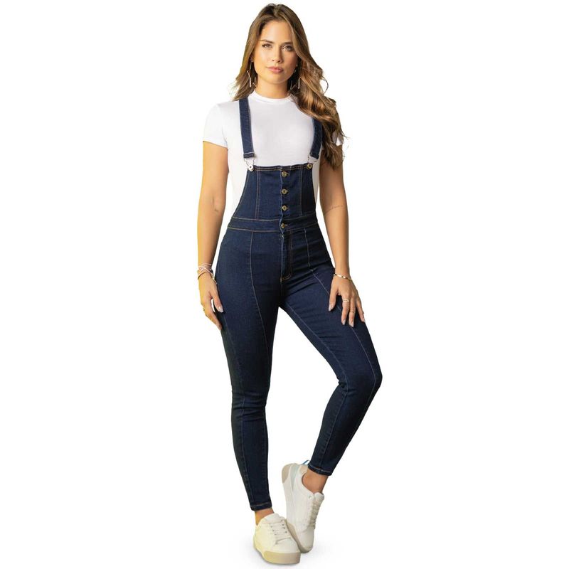 ATYPICAL - Overall Largo Mujer Azul Oscuro Atypical 2137