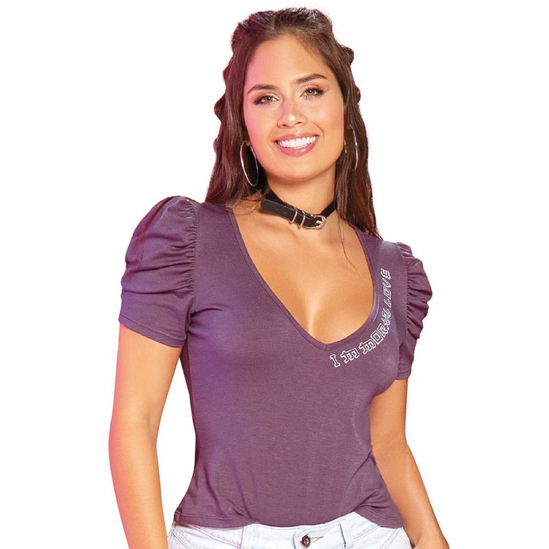ATYPICAL - Camiseta Mujer Lila Atypical 34746