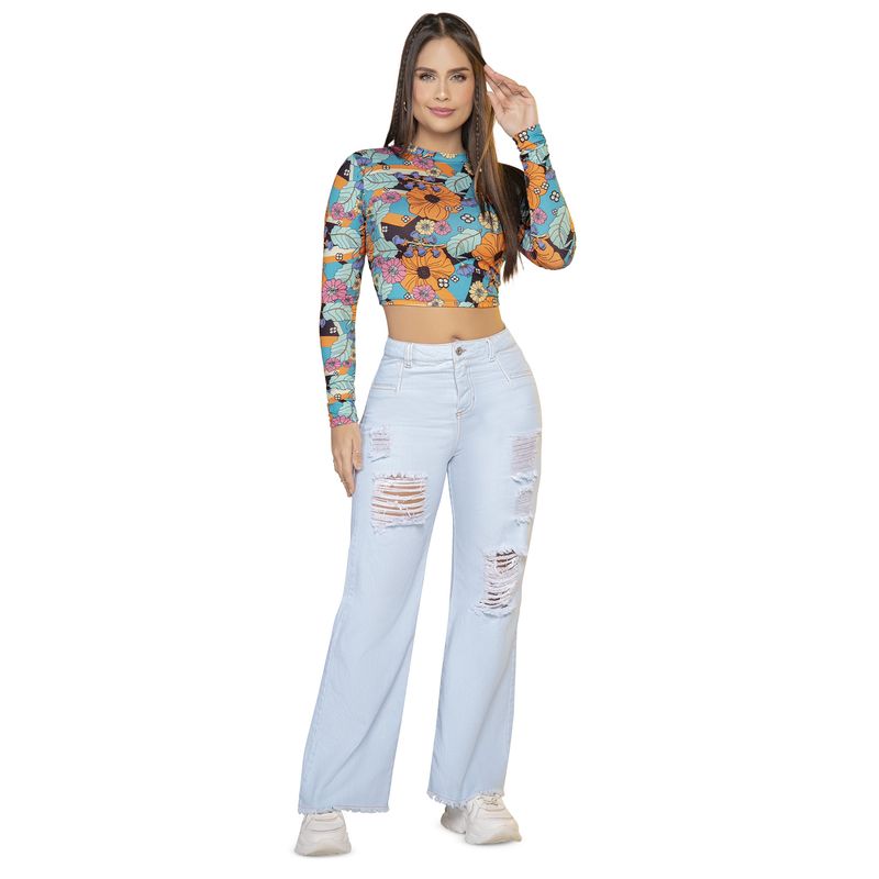 ATYPICAL - Pantalón Mujer Azul Claro Atypical 33463