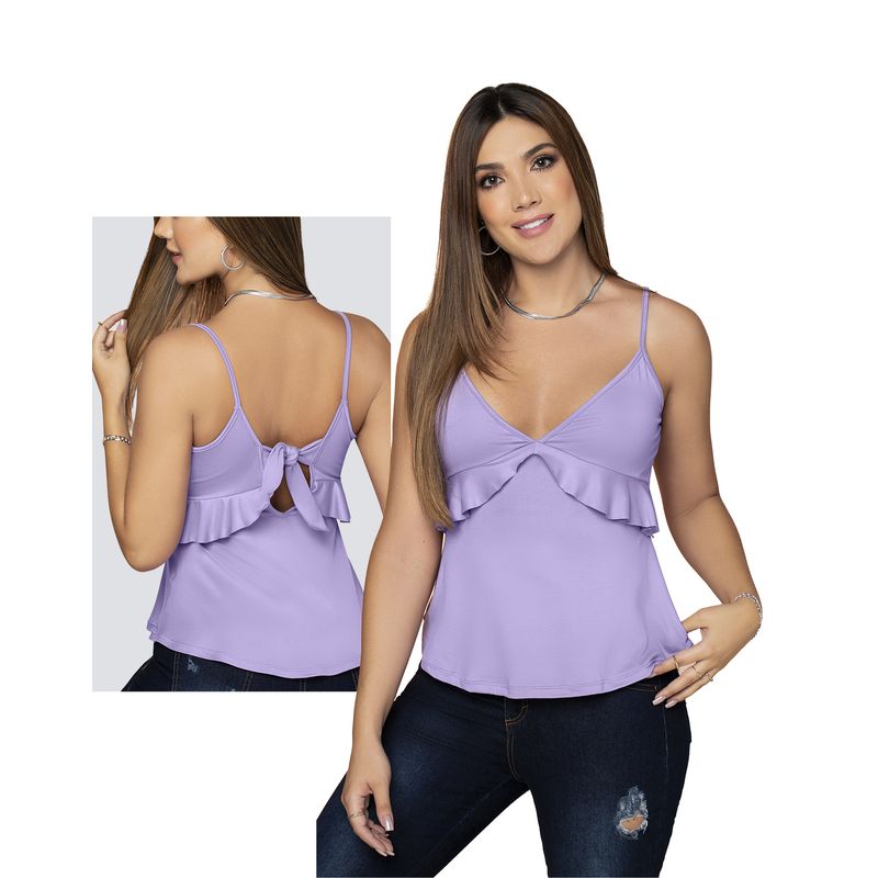 MARKETING PERSONAL - Camiseta Mujer Lila Mp 7234