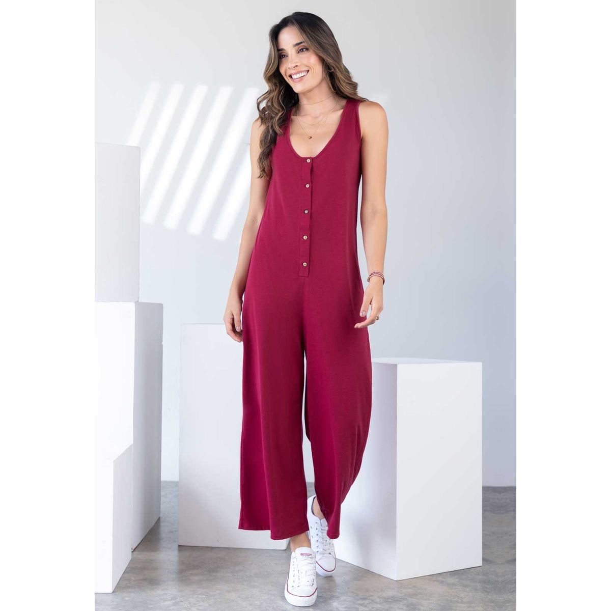 RUTTA - Enterizo Largo Mujer Cereza Rutta 450