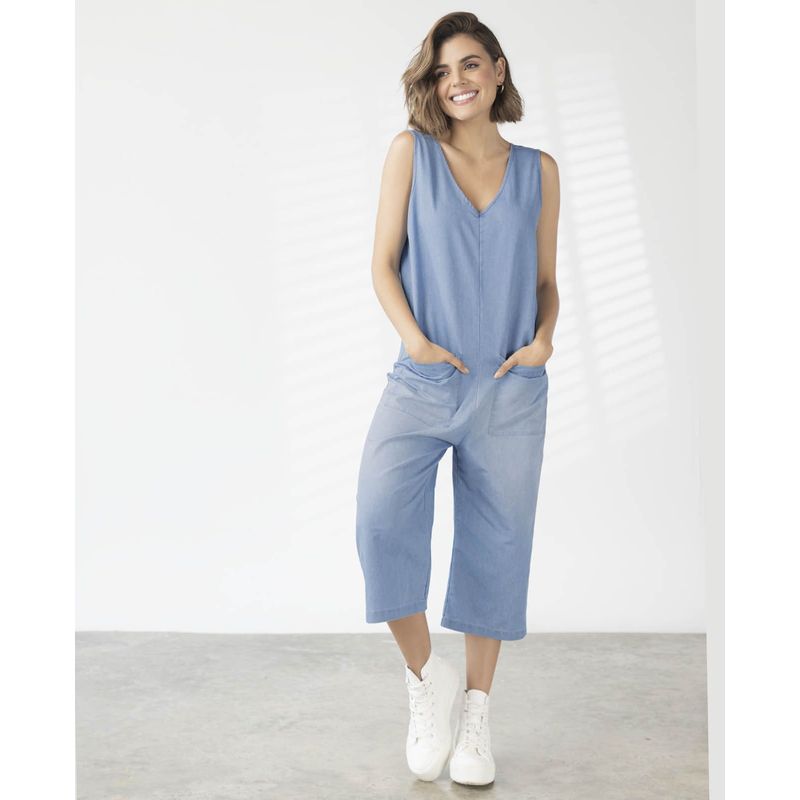 RUTTA - Enterizo Largo Mujer Azul Claro Rutta 2327