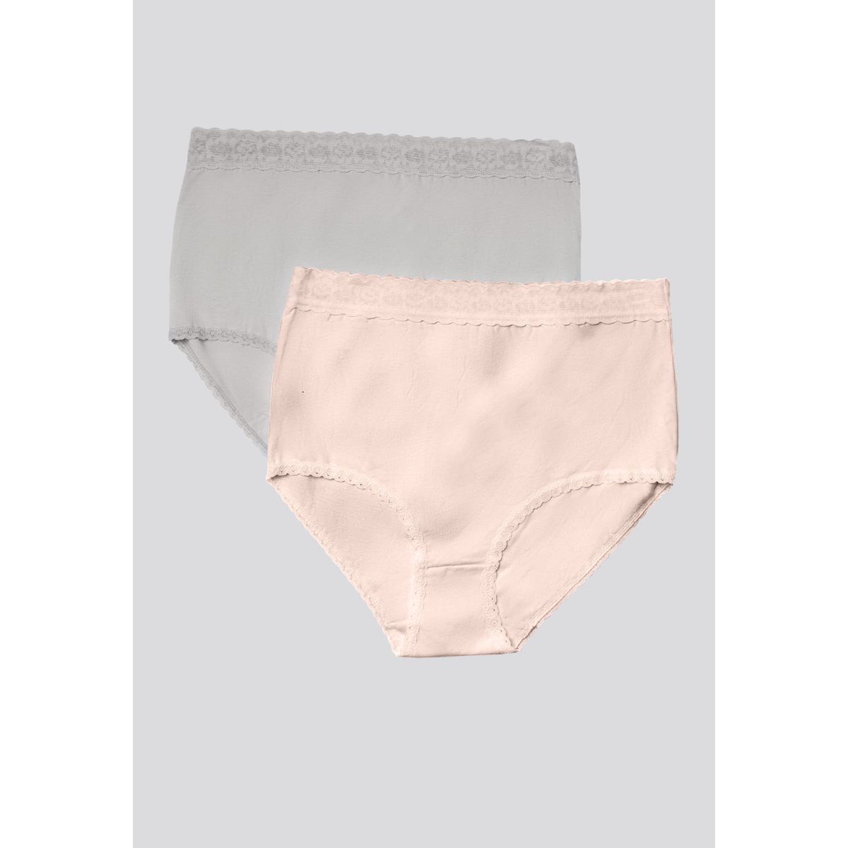 FORMAS INTIMAS - Panty Paq X2 Mujer Palo De Rosa Claro/Gris Claro FI 96637