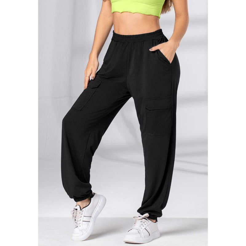 MARKETING PERSONAL - Jogger Mujer Negro Mp 2819