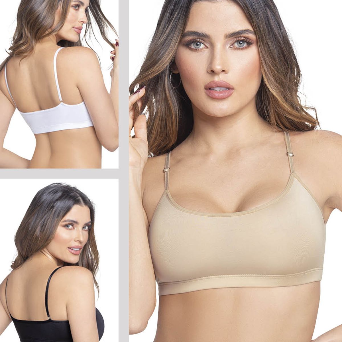 FORMAS INTIMAS - Top Paq X3 Mujer Multicolor FI 41740