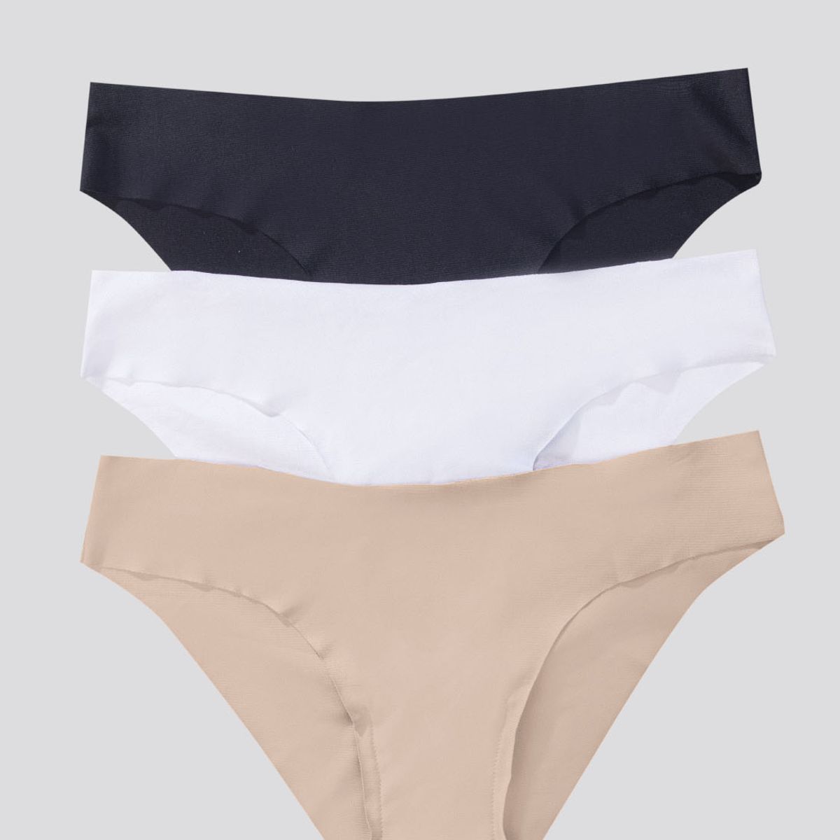FORMAS INTIMAS - Panty Paq X3 Mujer Piel/Negro/Blanco FI 16970