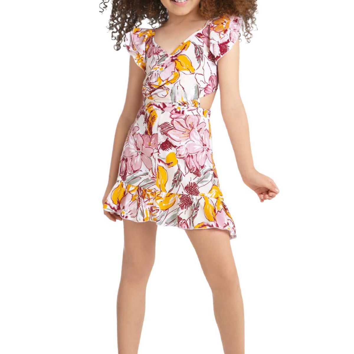 MARKETING PERSONAL - Vestido Infantil Femenino Multicolor Mp 89901