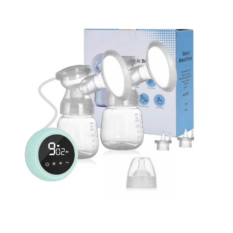 MUNDO BEBE - Extractor Eléctrico Doble De Leche Materna Recargable