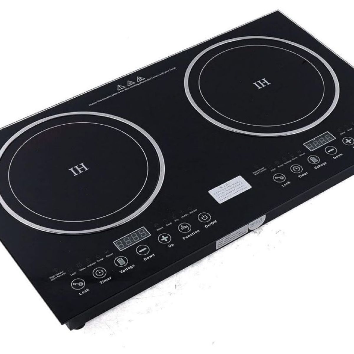 GENERICO - Estufa De Inducción 2 Puestos Digital 1200w Hornillas.