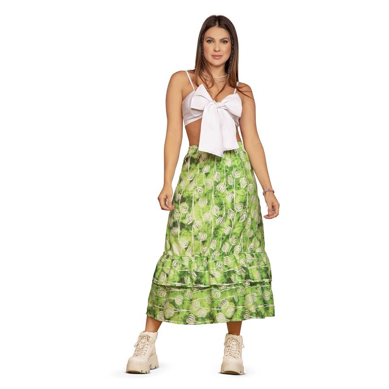 ATYPICAL - Falda Larga Mujer Estampado Atypical 9567