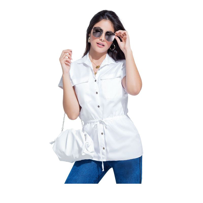 MARKETING PERSONAL - Blusón Para Mujer Blanco MP