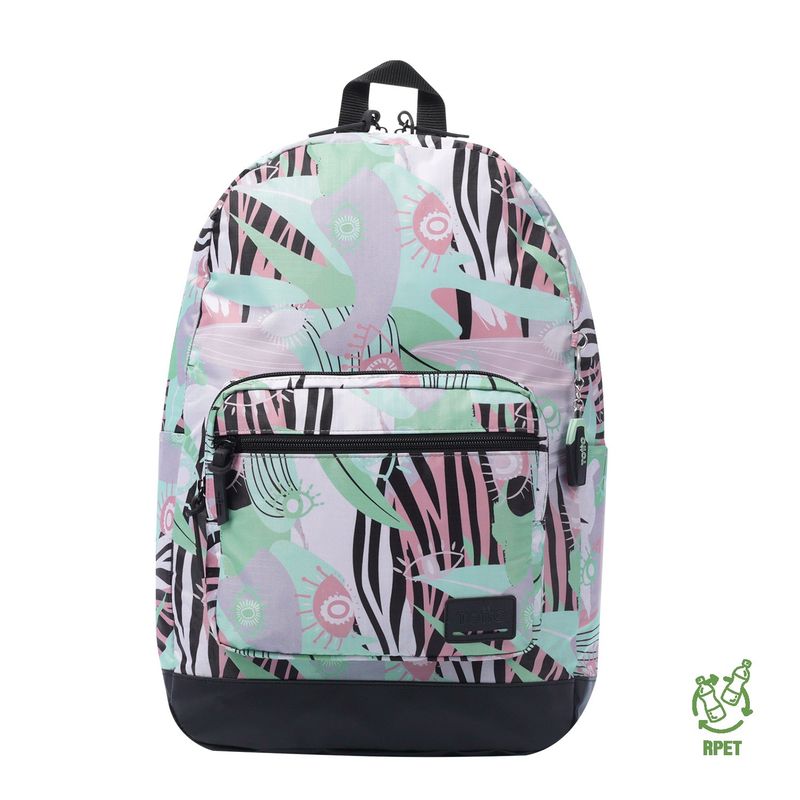 TOTTO - Morral Universitario Porta PC 14" Tocax Verde Mujer