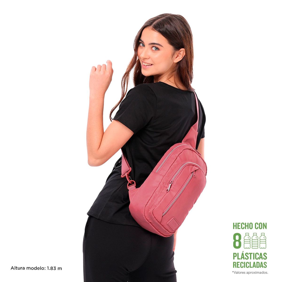TOTTO - Bolso Mujer Porta Tableta 10" Tracer Rosado