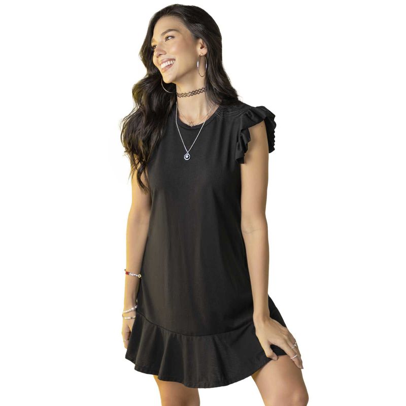ATYPICAL - Vestido Corto Mujer Negro Atypical 2018