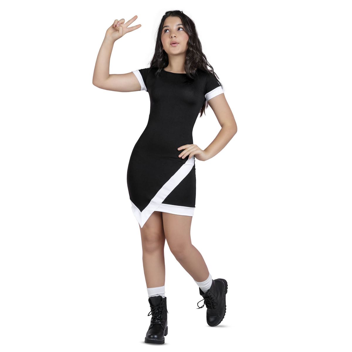 MARKETING PERSONAL - Vestido Niñas Infantil Negro Mp 89144