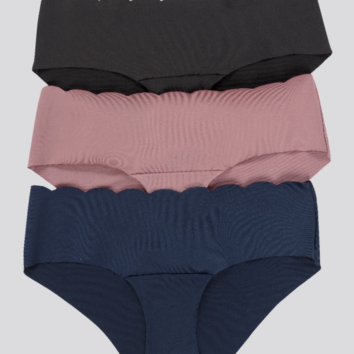 FORMAS INTIMAS - Cachetero Paq X3 Mujer Azul Navy/Rosa/Negro FI 91000