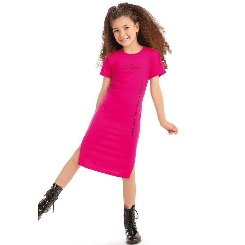 MARKETING PERSONAL - Vestido Infantil Femenino Fucsia Mp 89762