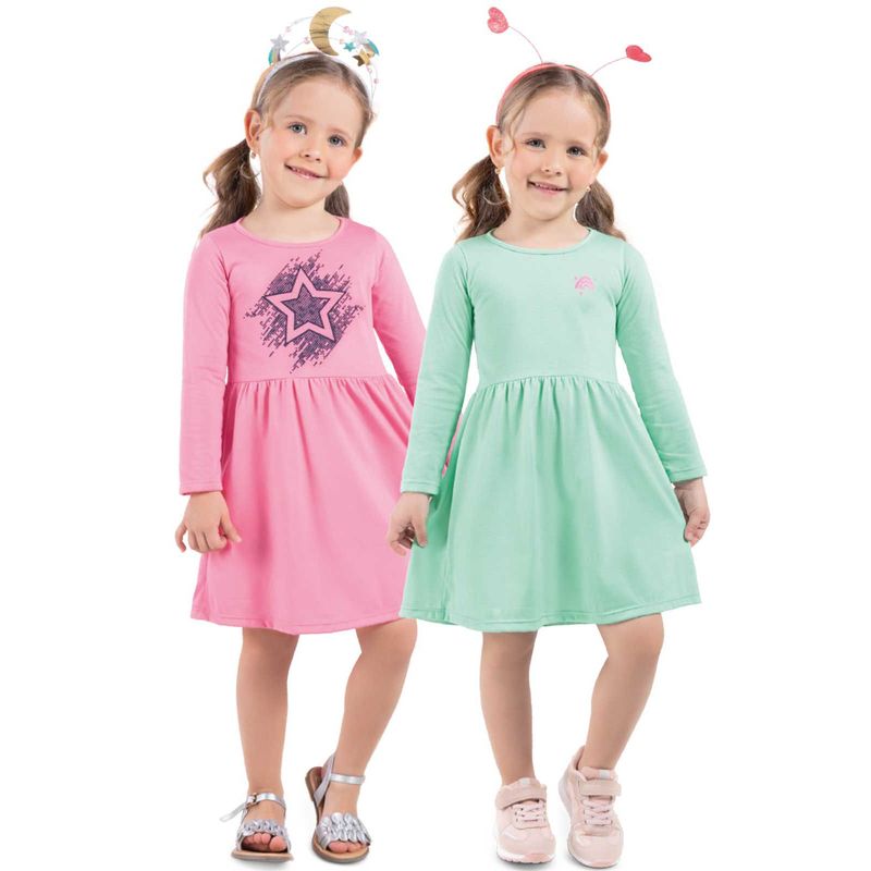 MARKETING PERSONAL - Vestido Paq X2 Infantil Femenino Multicolor Mp 92406