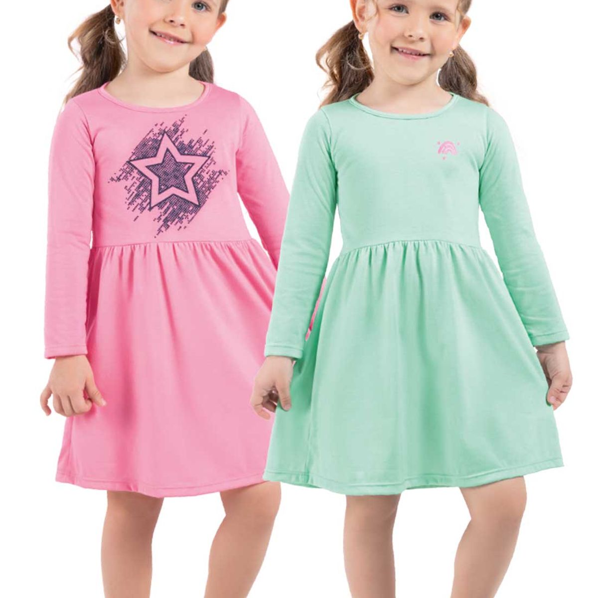 MARKETING PERSONAL - Vestido Paq X2 Infantil Femenino Multicolor Mp 92406