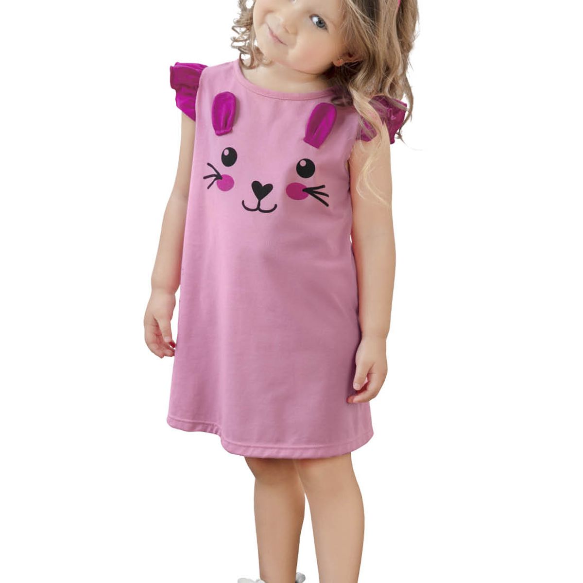 MARKETING PERSONAL - Vestido Infantil Rosado Mp 34431