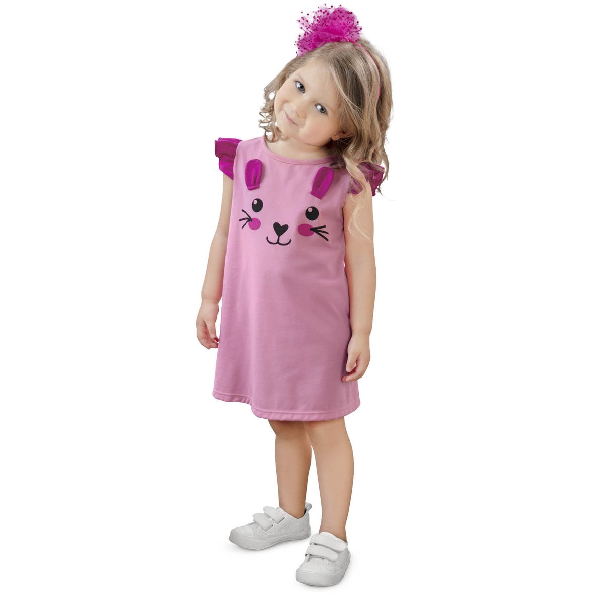 MARKETING PERSONAL - Vestido Infantil Rosado Mp 34431