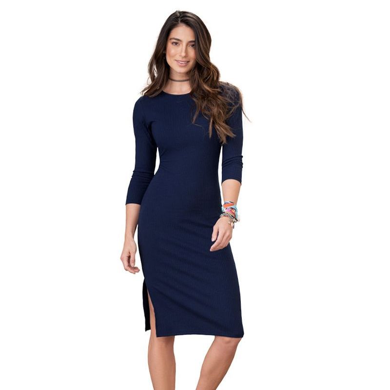 RUTTA - Vestido Largo Mujer Azul Navy Rutta 77615