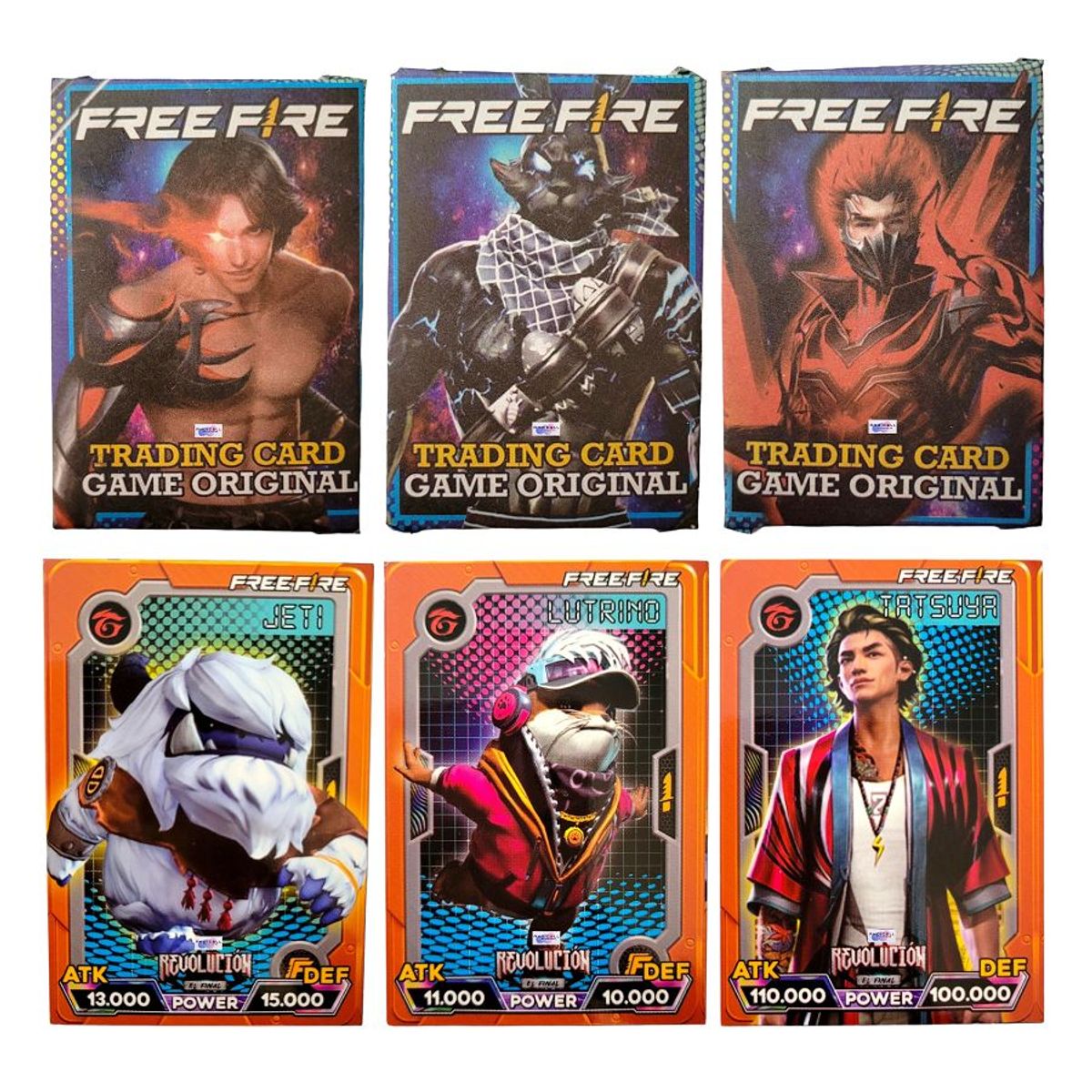 GENERICO - 150 Cartas de Juego Coleccionables Free Fire Card Game