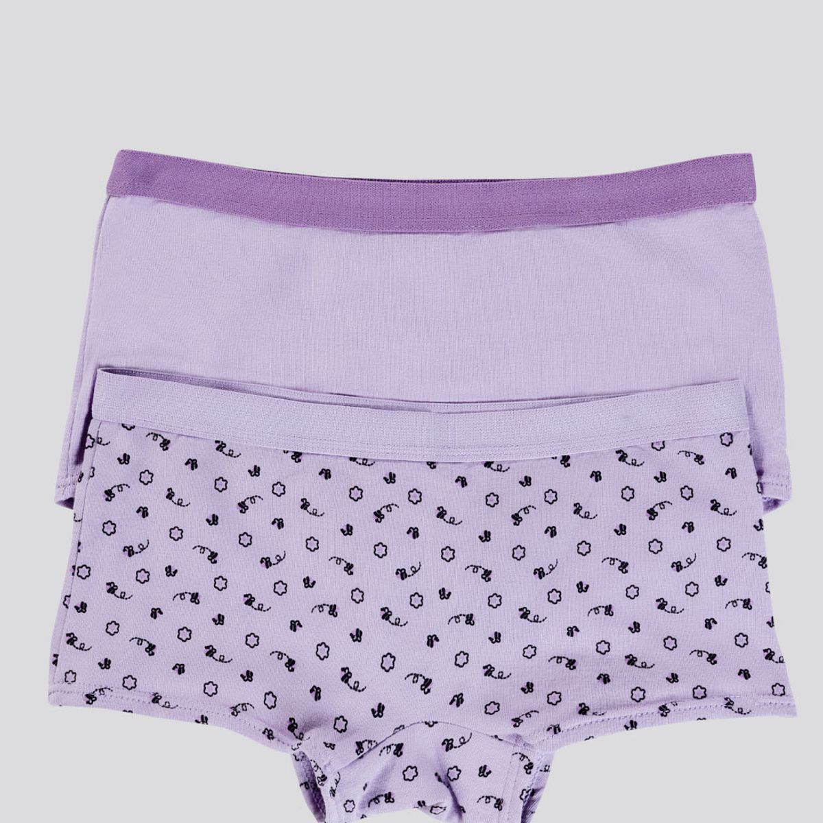 FORMAS INTIMAS - Cachetero Paq X2 Infantil Lila Tech/Estampado FI 3852