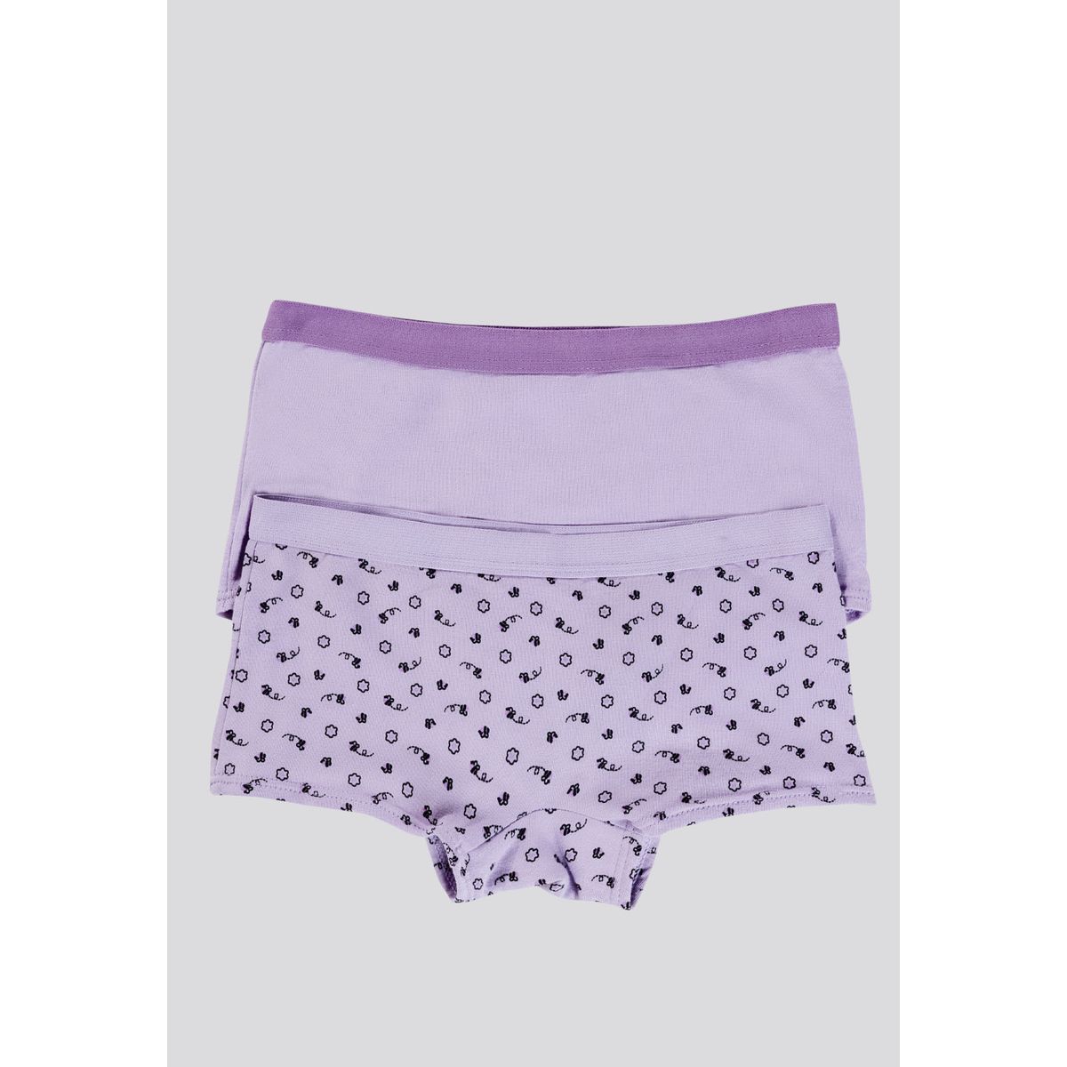 FORMAS INTIMAS - Cachetero Paq X2 Infantil Lila Tech/Estampado FI 3852