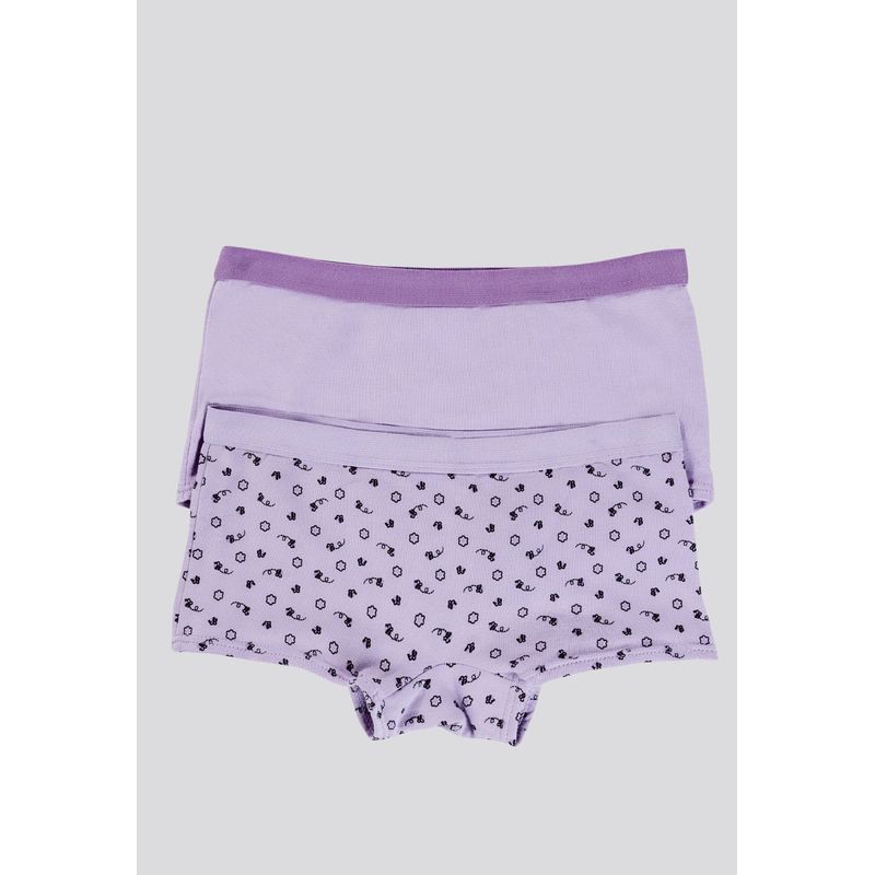 FORMAS INTIMAS - Cachetero Paq X2 Infantil Lila Tech/Estampado FI 3852