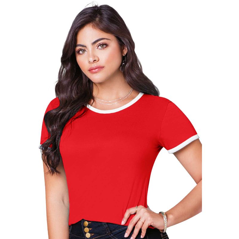 MARKETING PERSONAL - Camiseta Mujer Rojo Mp 92522