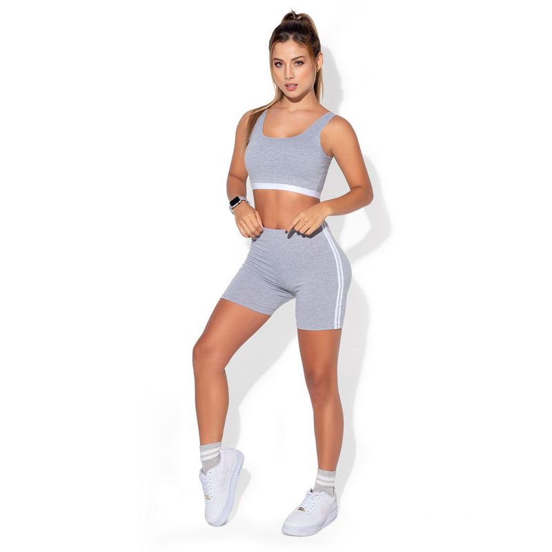 FORMAS INTIMAS - Conjunto Mujer Gris FI 89333