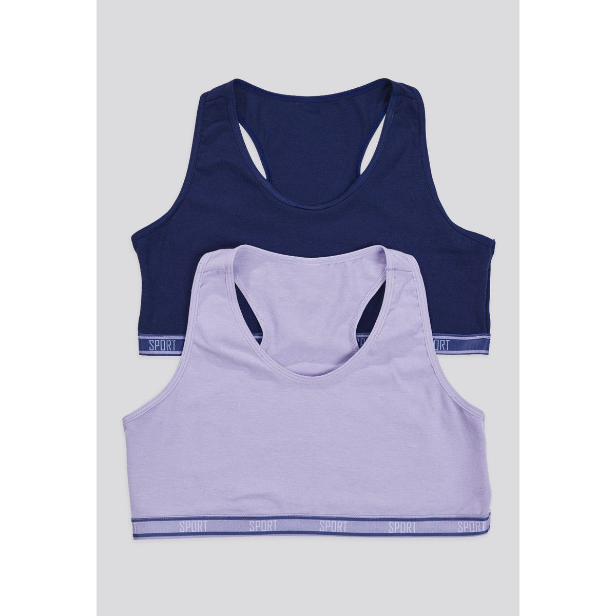 FORMAS INTIMAS - Top Paq X2 Infantil Azul Oscuro/Lila Tech FI 87473