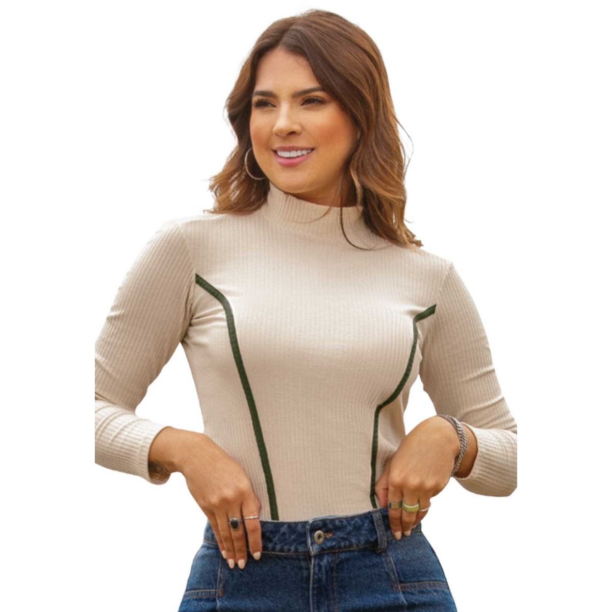 ATYPICAL - Camibuzo Mujer Beige Atypical 90616