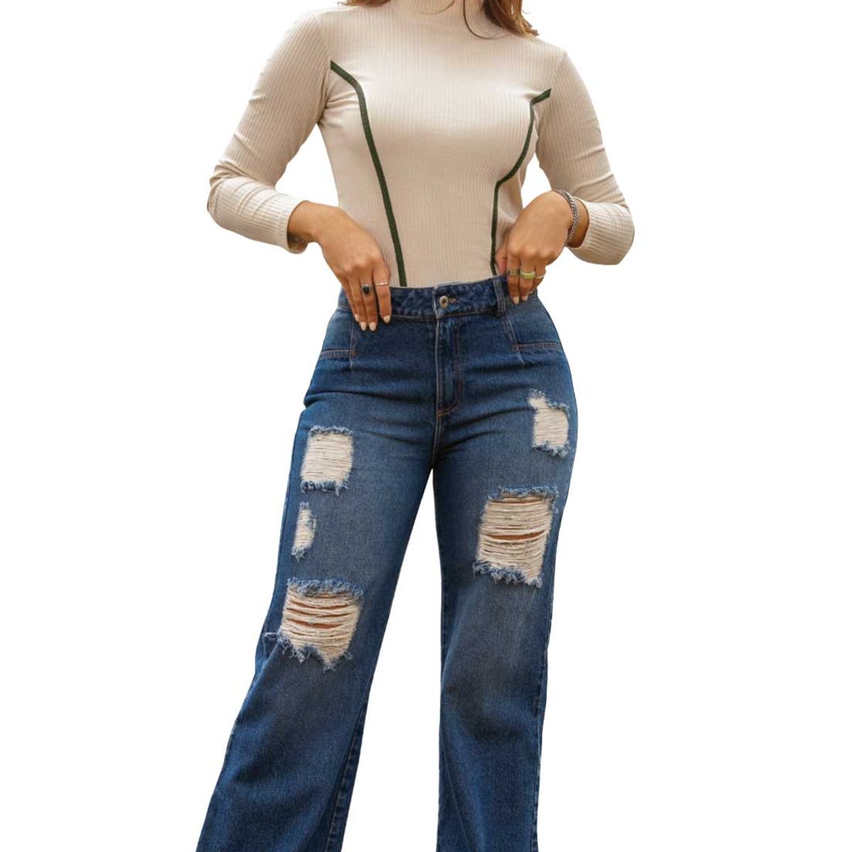 ATYPICAL - Camibuzo Mujer Beige Atypical 90616