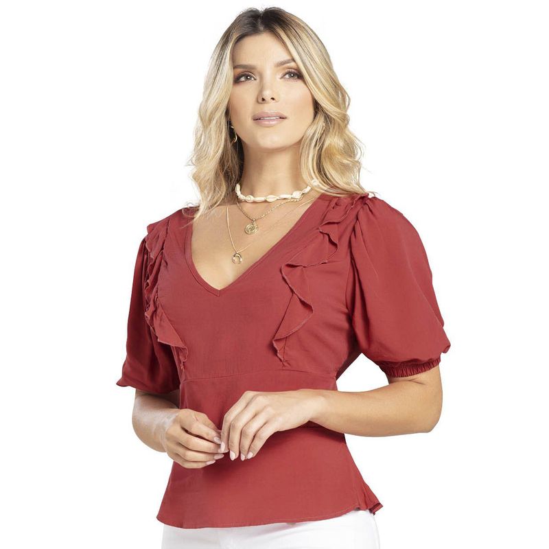 MARKETING PERSONAL - Blusa Para Mujer Granate Mp