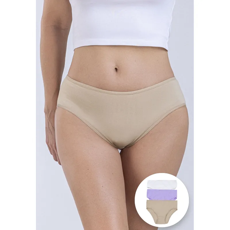 FORMAS INTIMAS - Panty Paq X3 Mujer Caramelo FI 96572