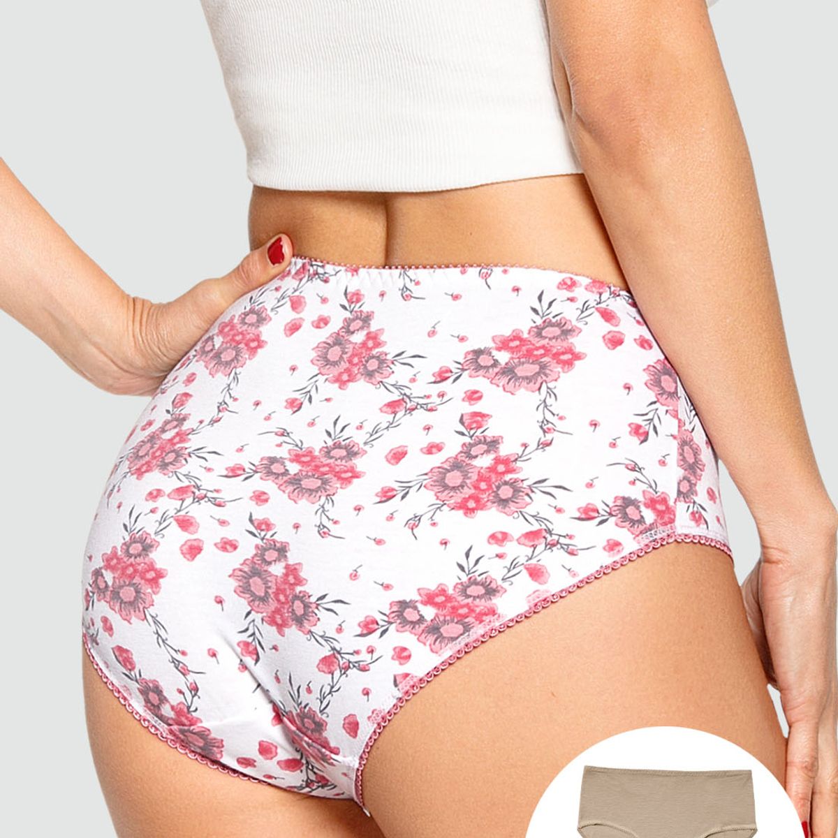 FORMAS INTIMAS - Panty Paq X2 Mujer Piel/Estampado FI 96471
