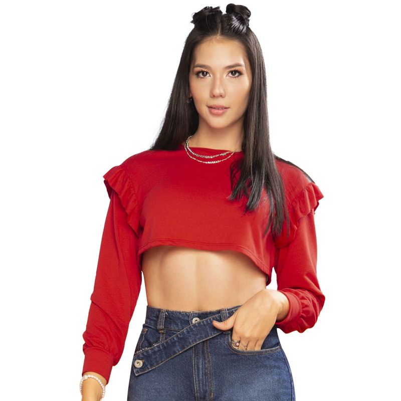 ATYPICAL - Buzo Mujer Rojo Atypical 34751