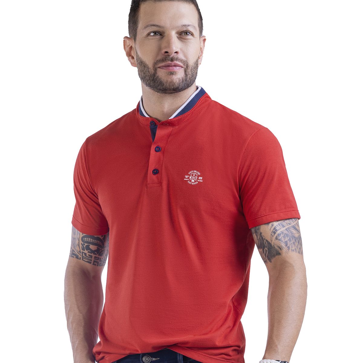 MARKETING PERSONAL - Camiseta Polo Hombre Rojo Mp 5031