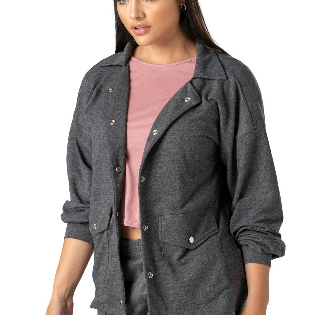 FORMAS INTIMAS - Chaqueta Mujer Negro FI 88842